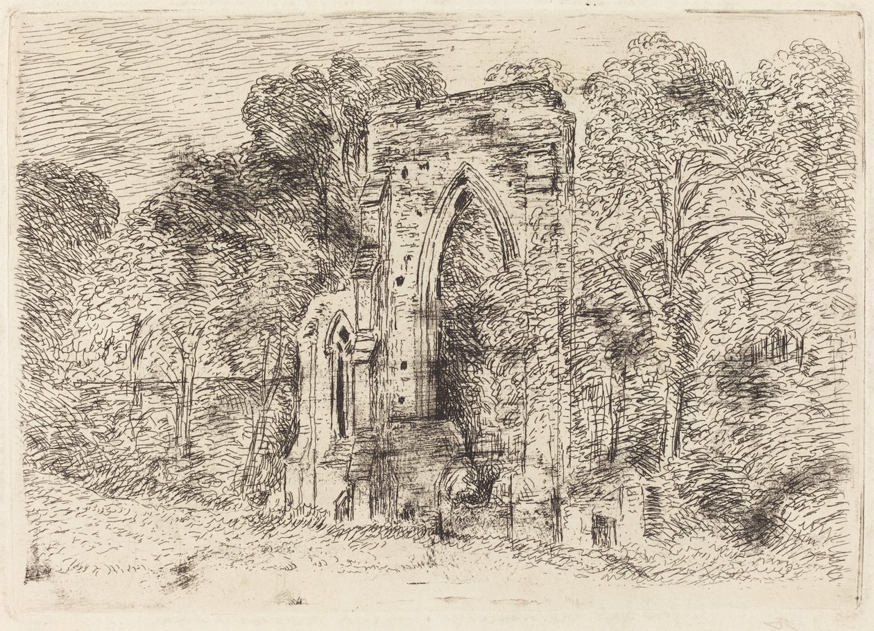 Ruinene av Netley Abbey av John Constable