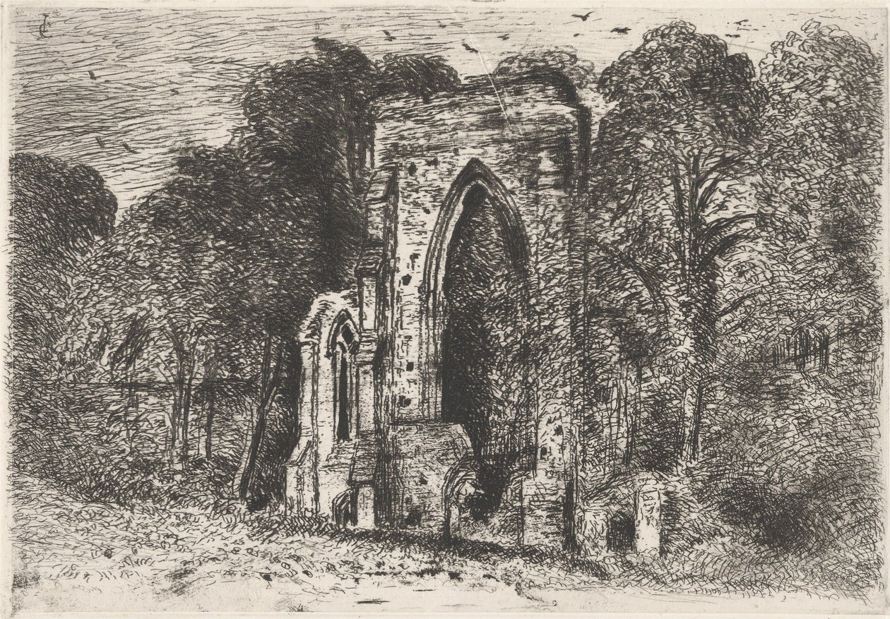 Ruinene av Netley Abbey av John Constable