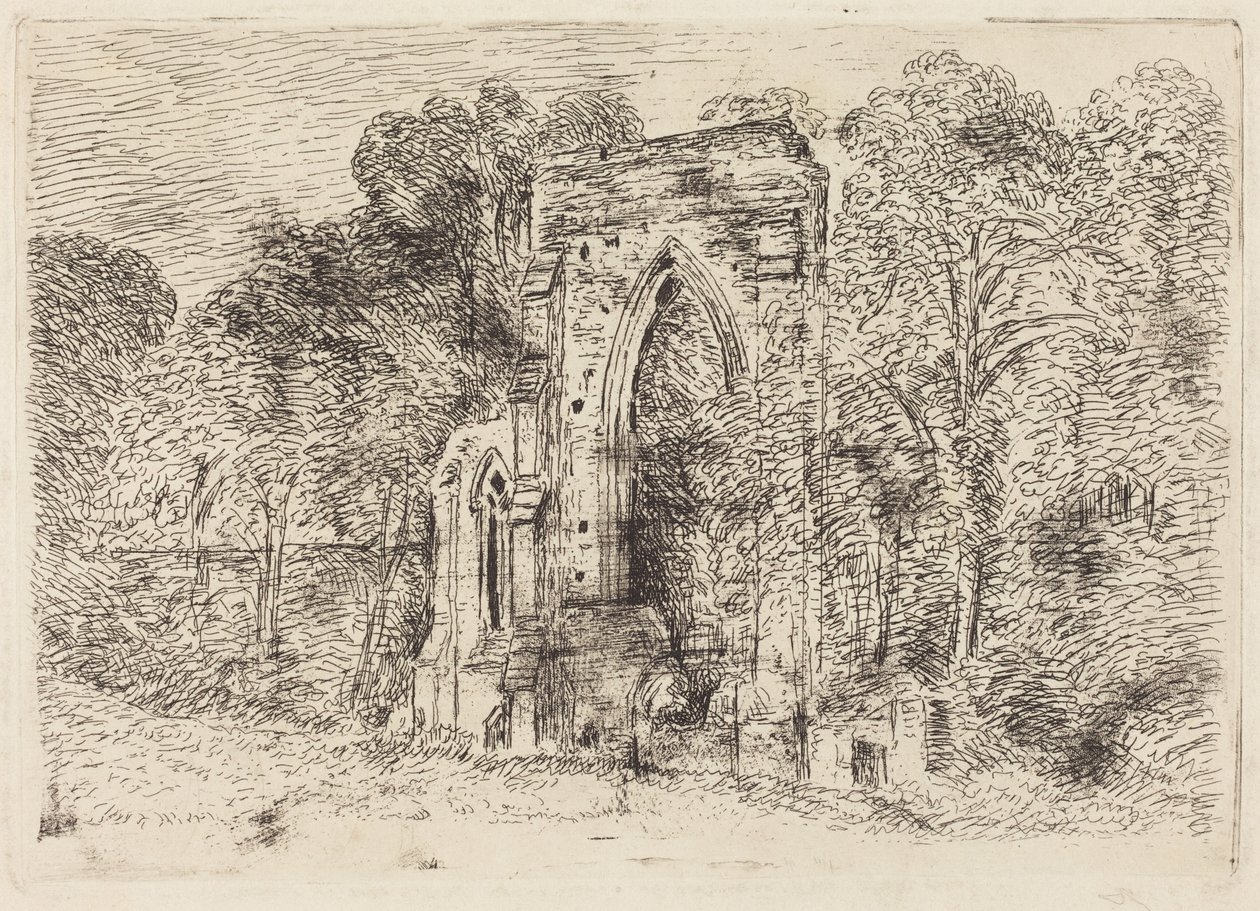 Ruinene av Netley Abbey av John Constable