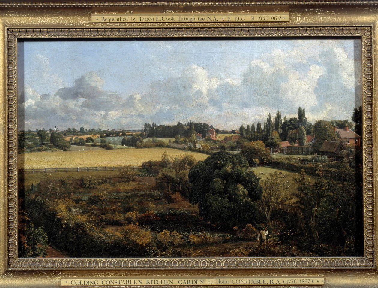 Grønnsakshagen og frukthagen Constable Landscape of the English countryside. Maleri av John Constable (1776-1837) 1815 Ipswich. Borough Council Museum av John Constable