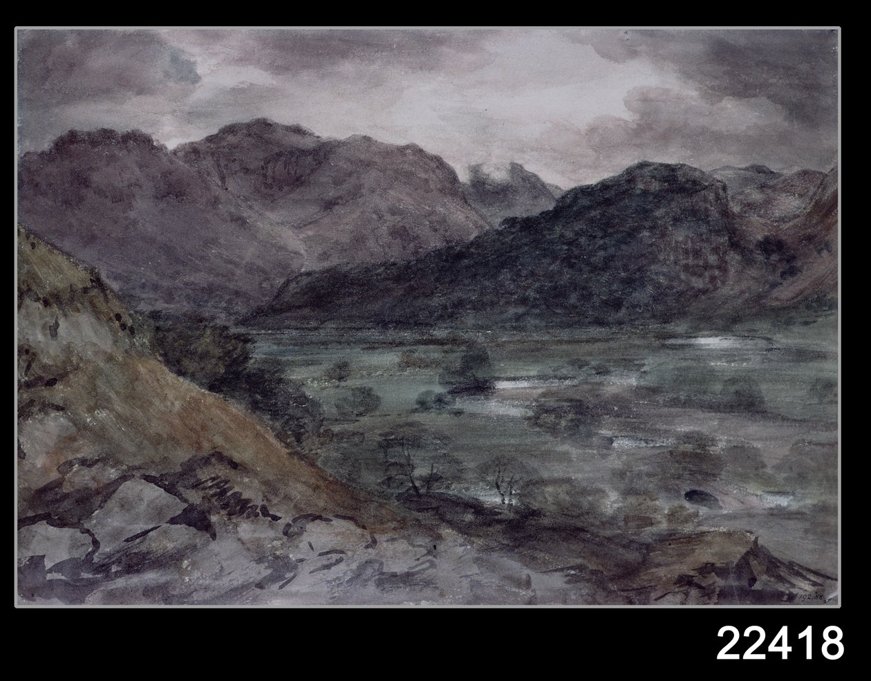 Utsikt i Borrowdale av John Constable