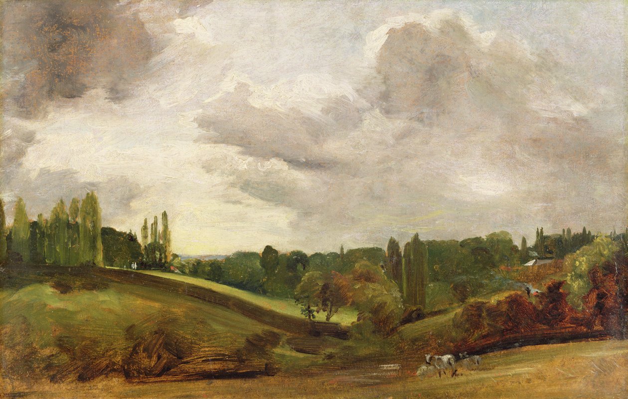 Utsikt over Østre Bergholt, ca. 1813 (olje på lerret) av John Constable