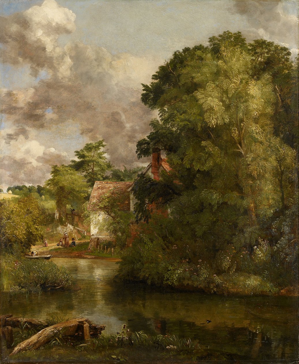 Willy Lotts hus fra Stour (The Valley Farm), ca. 1816-1818 (olje på lerret) av John Constable