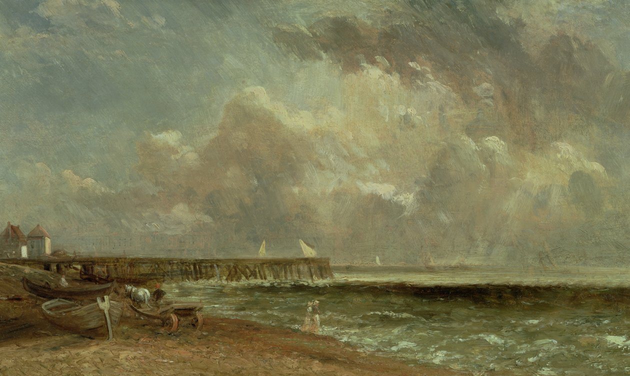Yarmouth Pier, 1822 av John Constable
