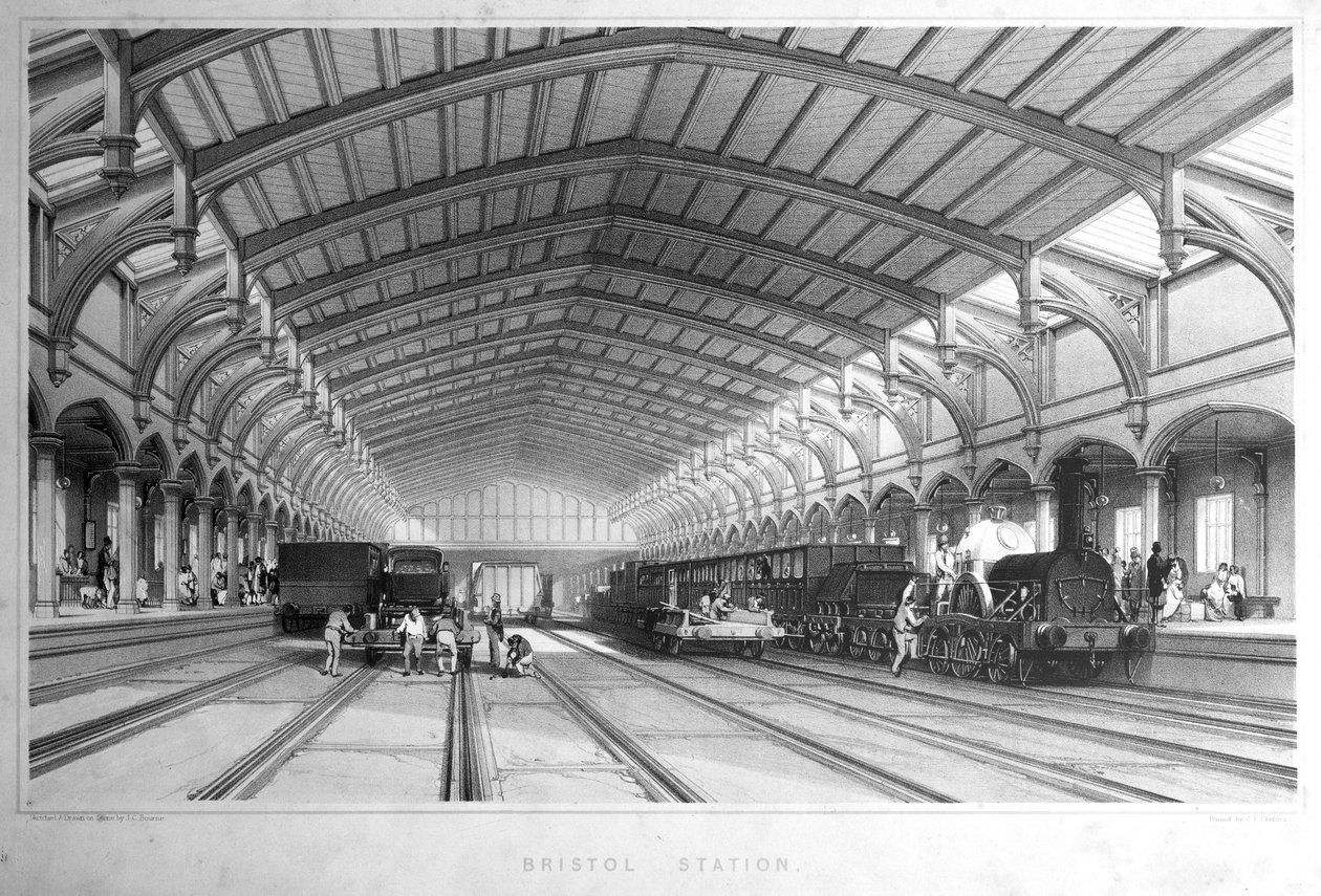 Bristol Station, 1846 av John Cooke Bourne