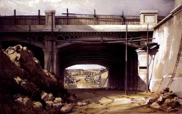 Hampstead Road Bridge av John Cooke Bourne