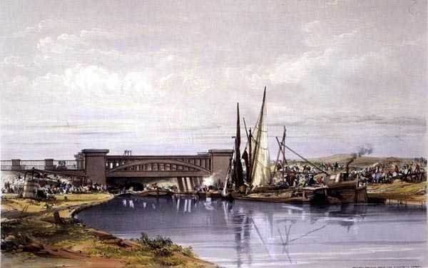 Jernbanebroen over Regent