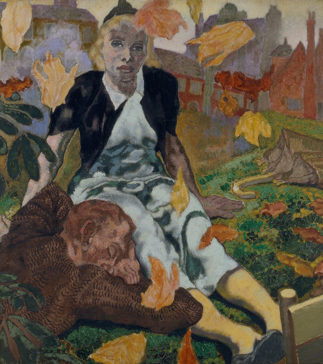 Høstblader (olje på lerret) av John Copley