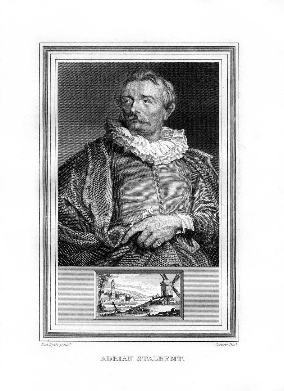 Adriaen van Stalbemt, flamsk maler, 1825. av John Corner