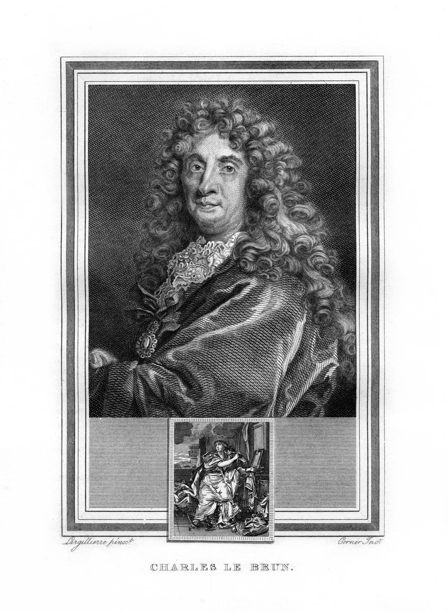 Charles le Brun , fransk maler fra barokktiden, 1825. av John Corner