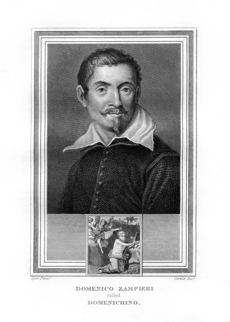 Domenichino , italiensk barokkmaler, 1825. av John Corner