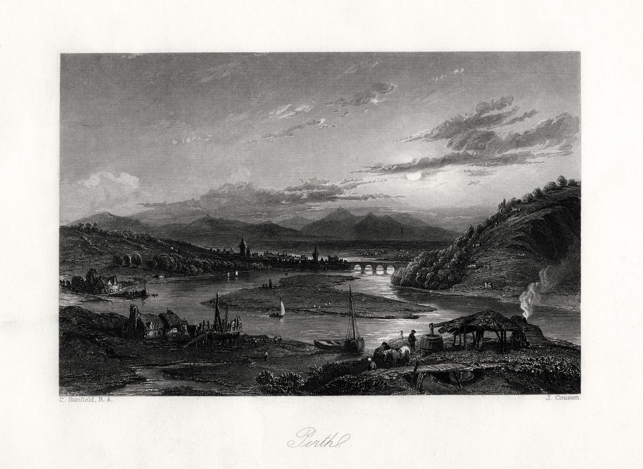 Perth, Australia, 1800-tallet av John Cousen