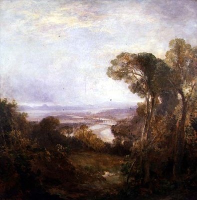 Byen Perth fra vesten (olje på lerret) av John Crawford Wintour