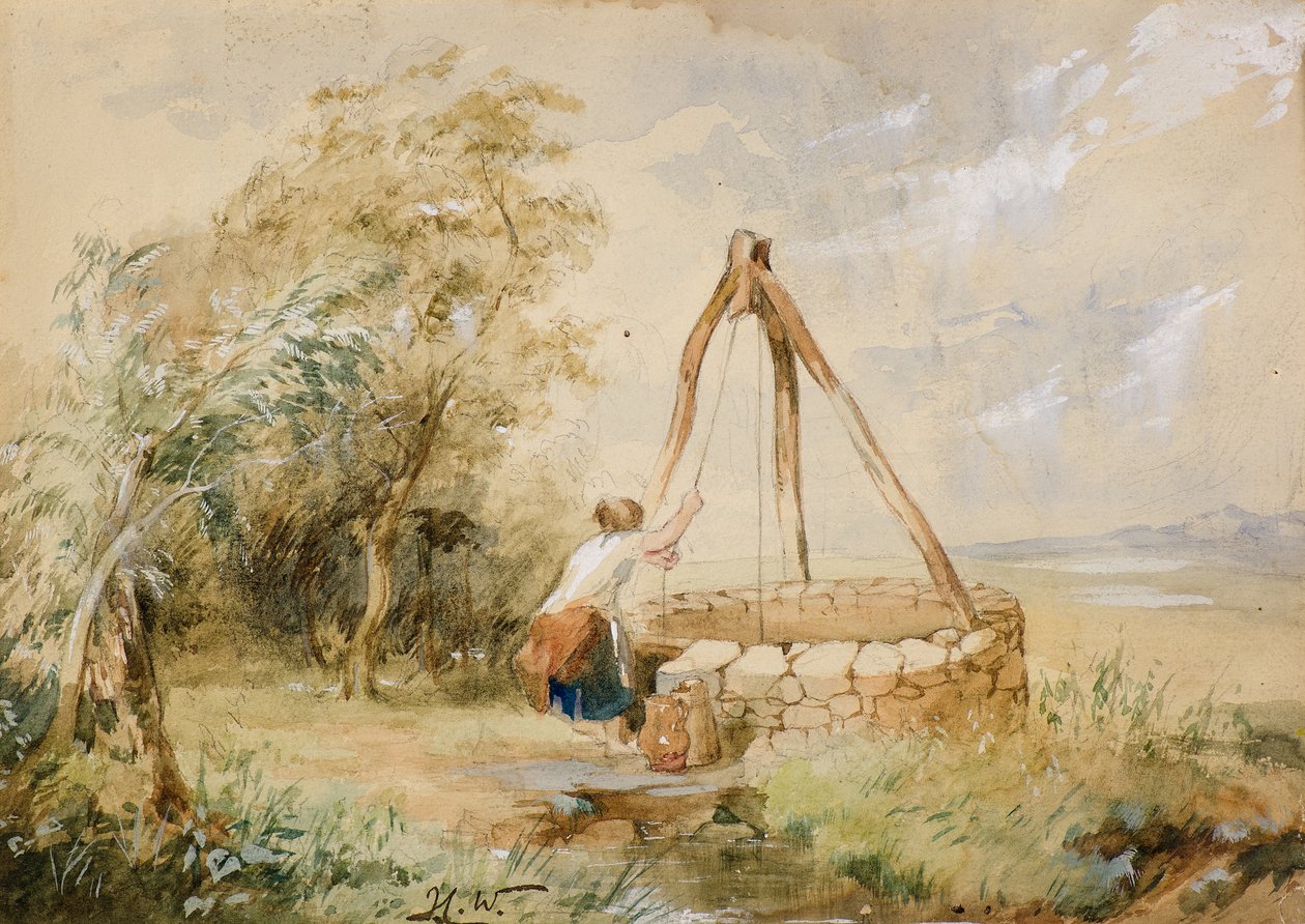 The Old Draw Well nær Golspie av John Crawford Wintour