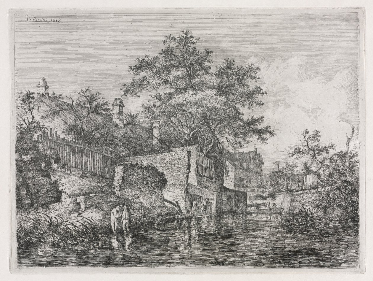 Forsiden av New Mills, 1813. av John Crome