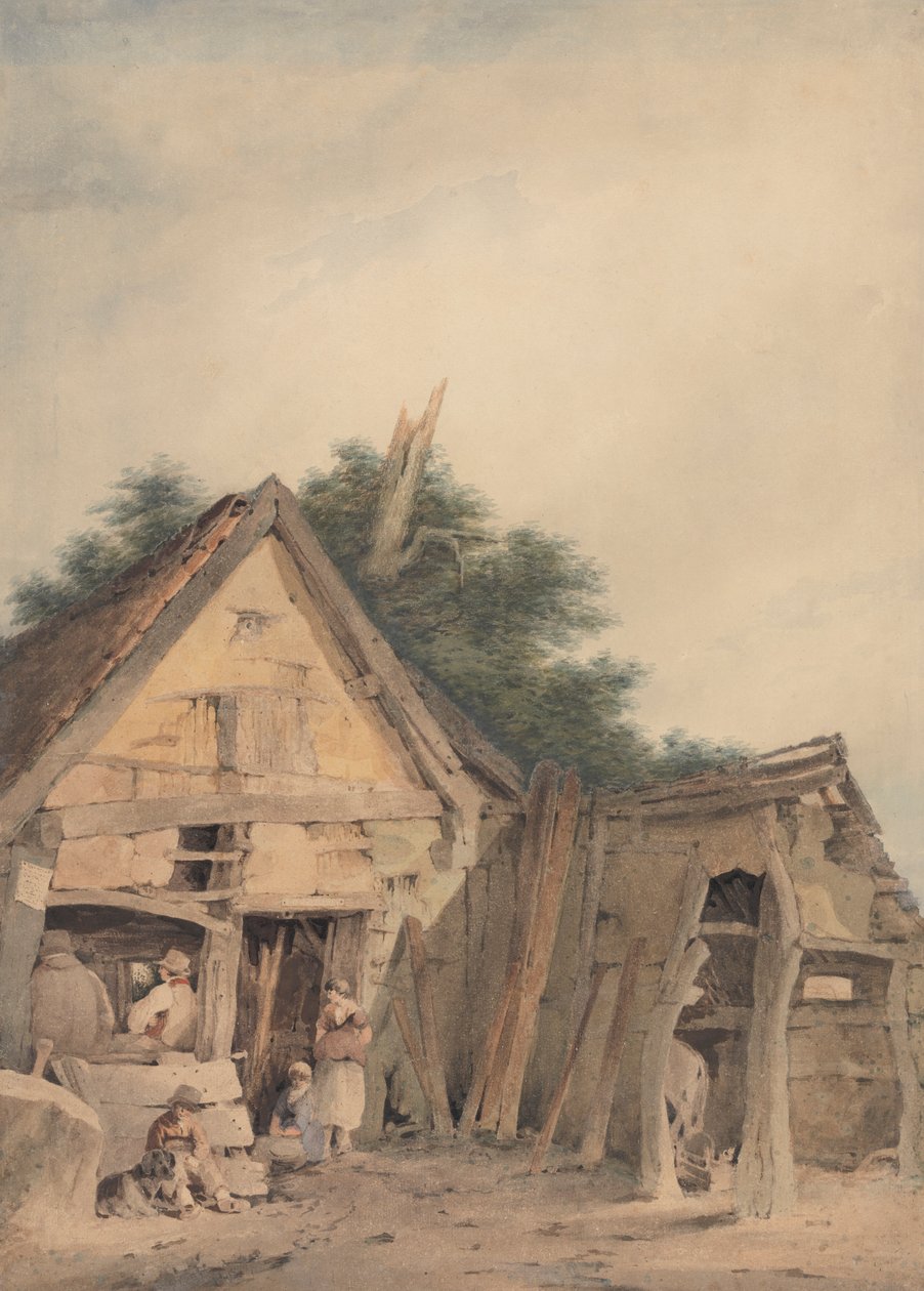 The Blacksmith's Shop, Hingham av John Crome