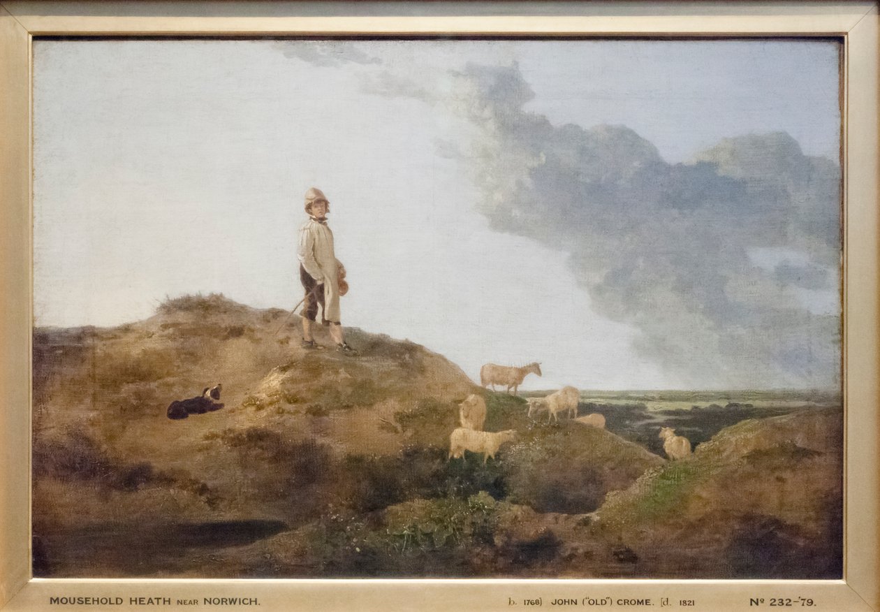 Utsikt over Mousehold Heath, nær Norwich av John Crome