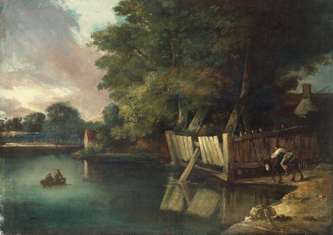 Watering Place, Heigham (olje på lerret) av John Crome