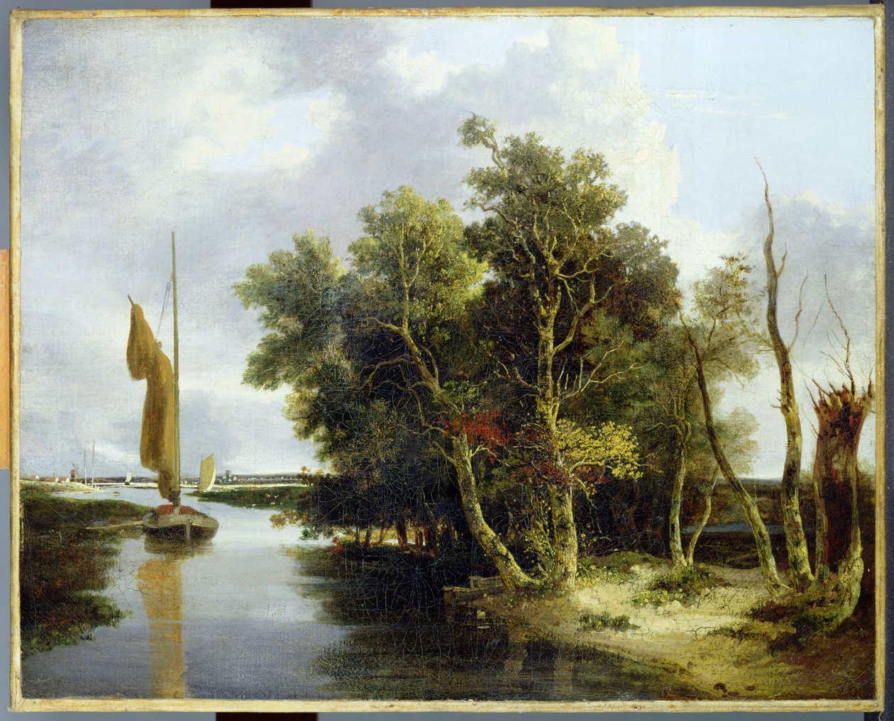 Wherries on the Yare (olje på lerret) av John Crome