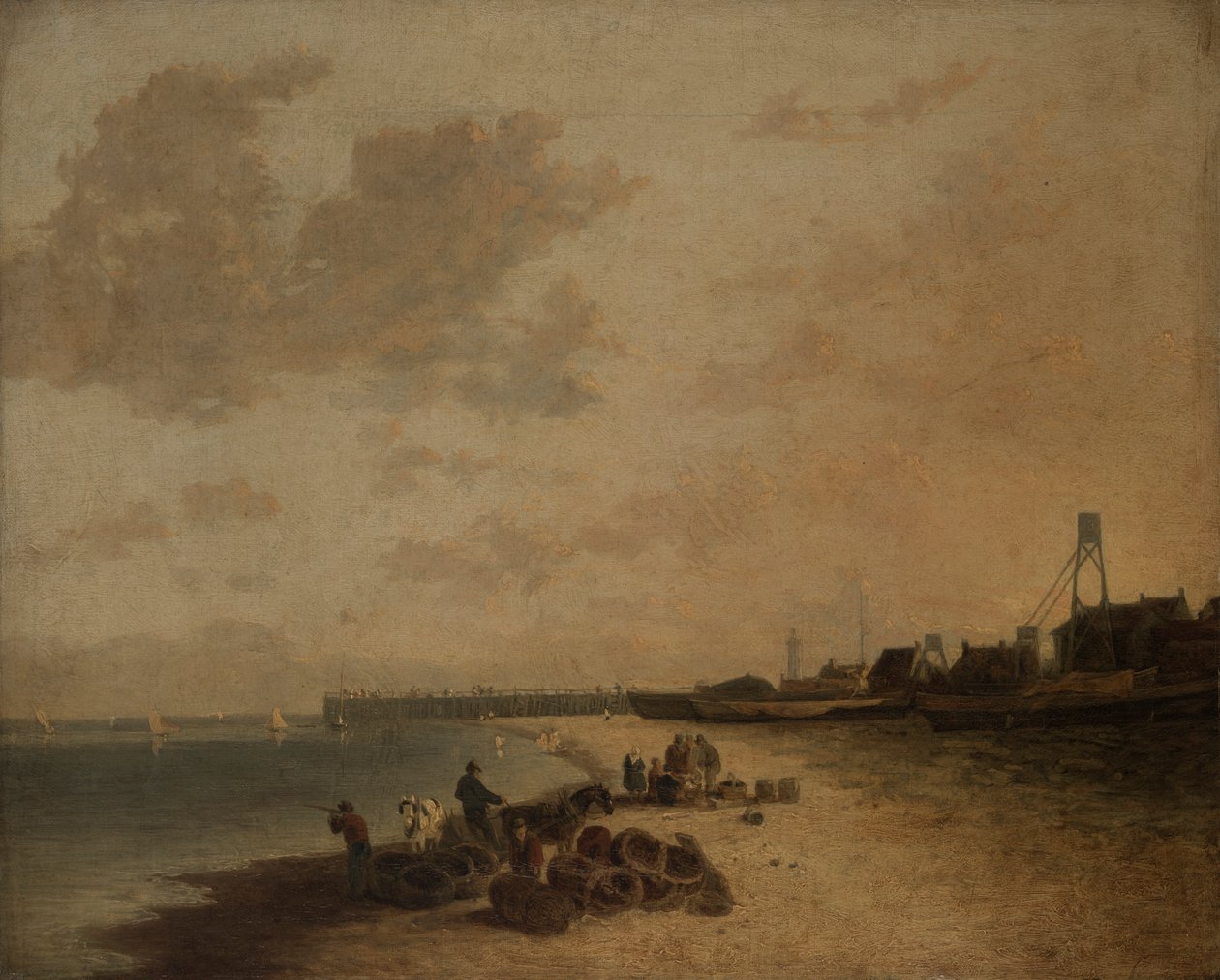 Yarmouth Beach av John Crome