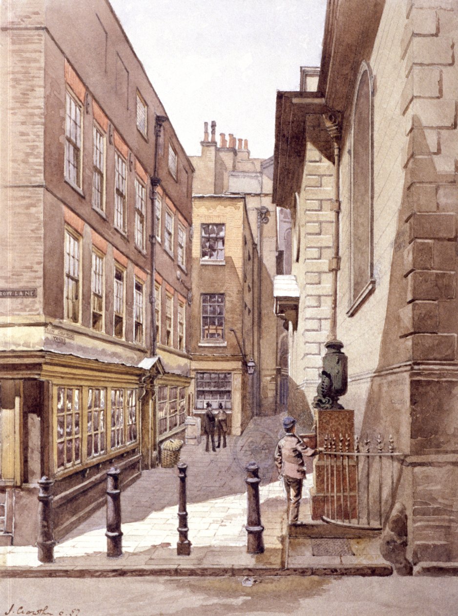 Bow Churchyard, London, 1887 av John Crowther