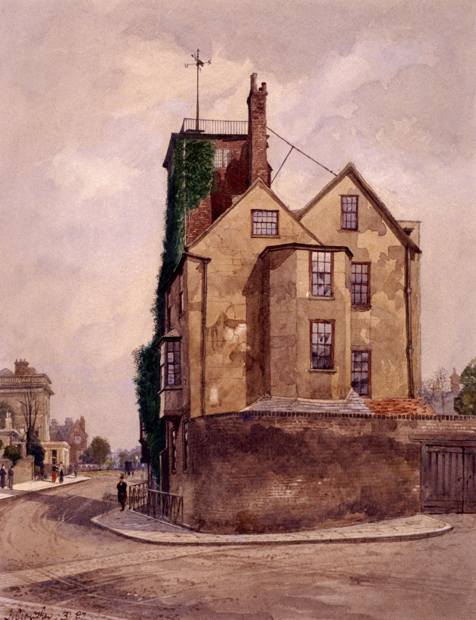 Canonbury Tower, Islington, London, 1887 av John Crowther