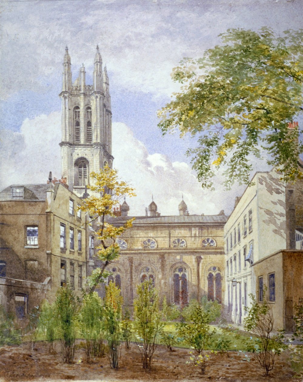 Church of St Michael, Cornhill, City of London, 1882. av John Crowther