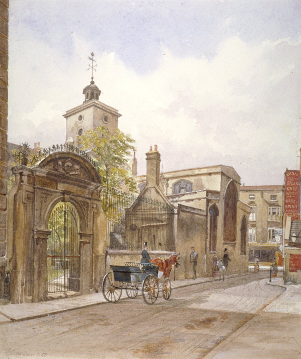 Church of St Olave, Hart Street, City of London, 1883 av John Crowther