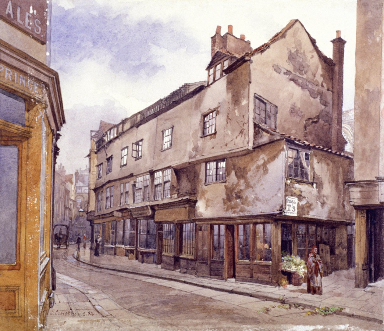 Cloth Fair, London, 1884 av John Crowther