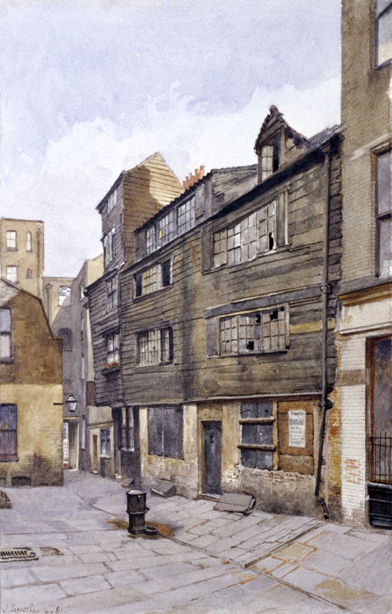 Crown Court, Chancery Lane, London, 1881 av John Crowther