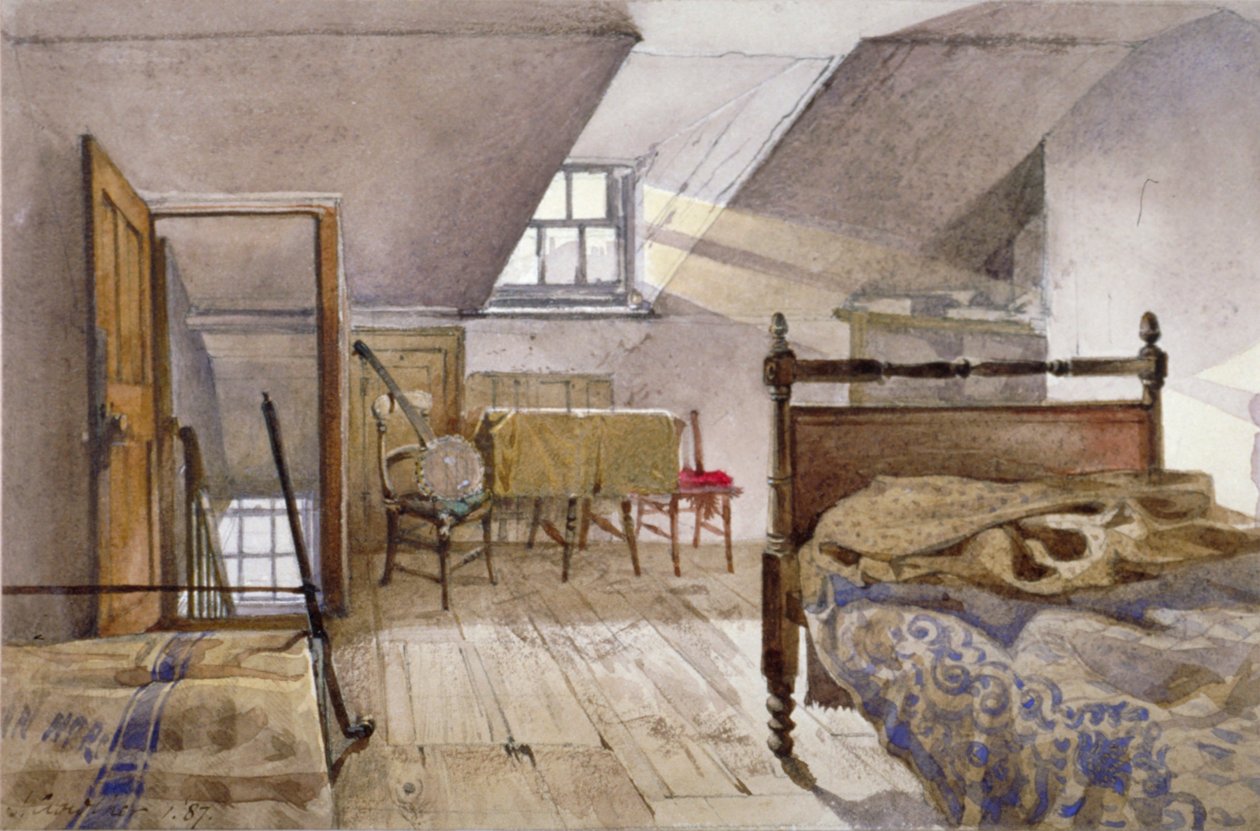 Innvendig utsikt over Marshalsea Prison, Borough High Street, Southwark, London, 1887 av John Crowther