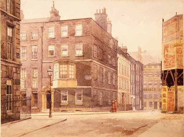 Norfolk Street, ca. 1880 (akvarell) av John Crowther
