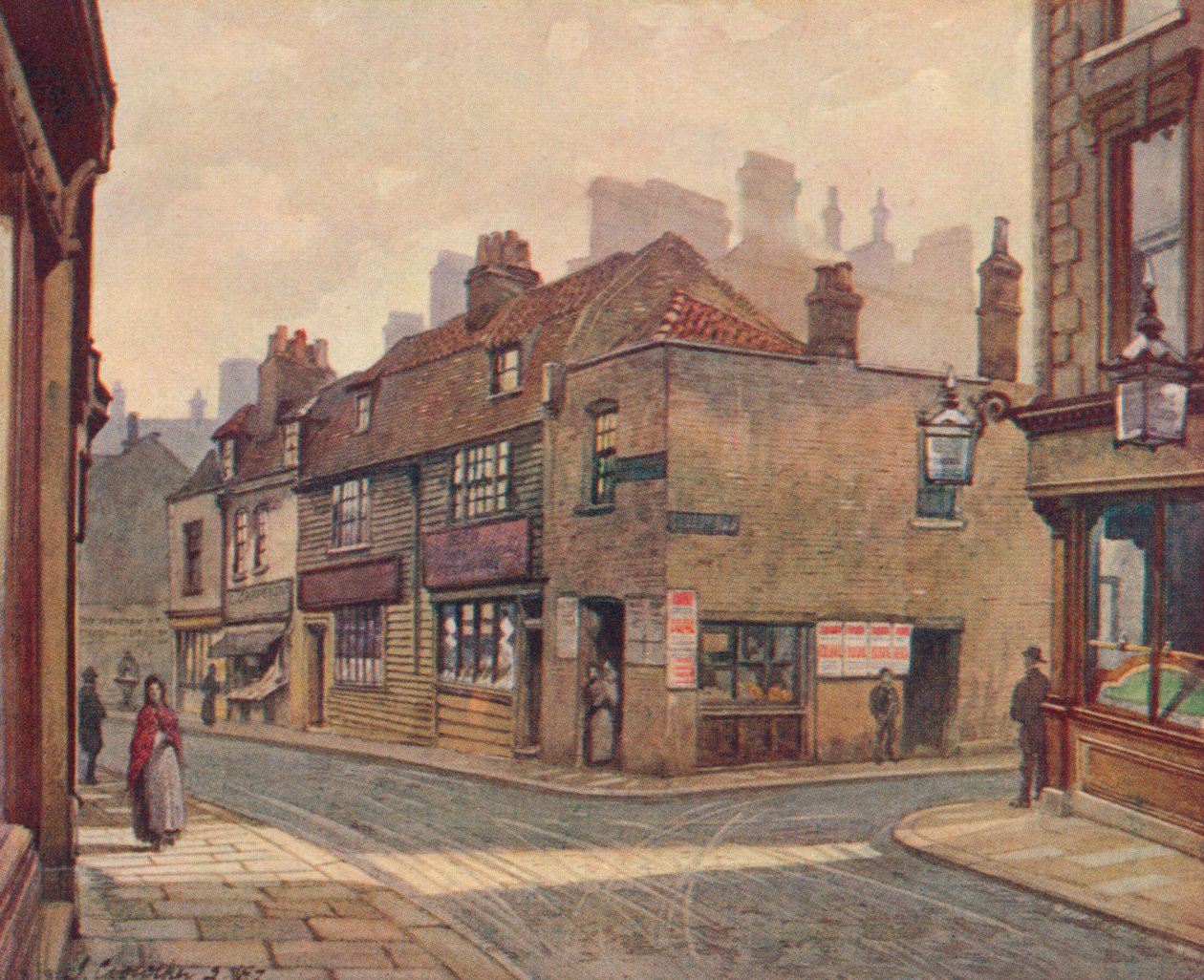 Gamle hus i Snowfields, Bermondsey, 1887 1926 av John Crowther