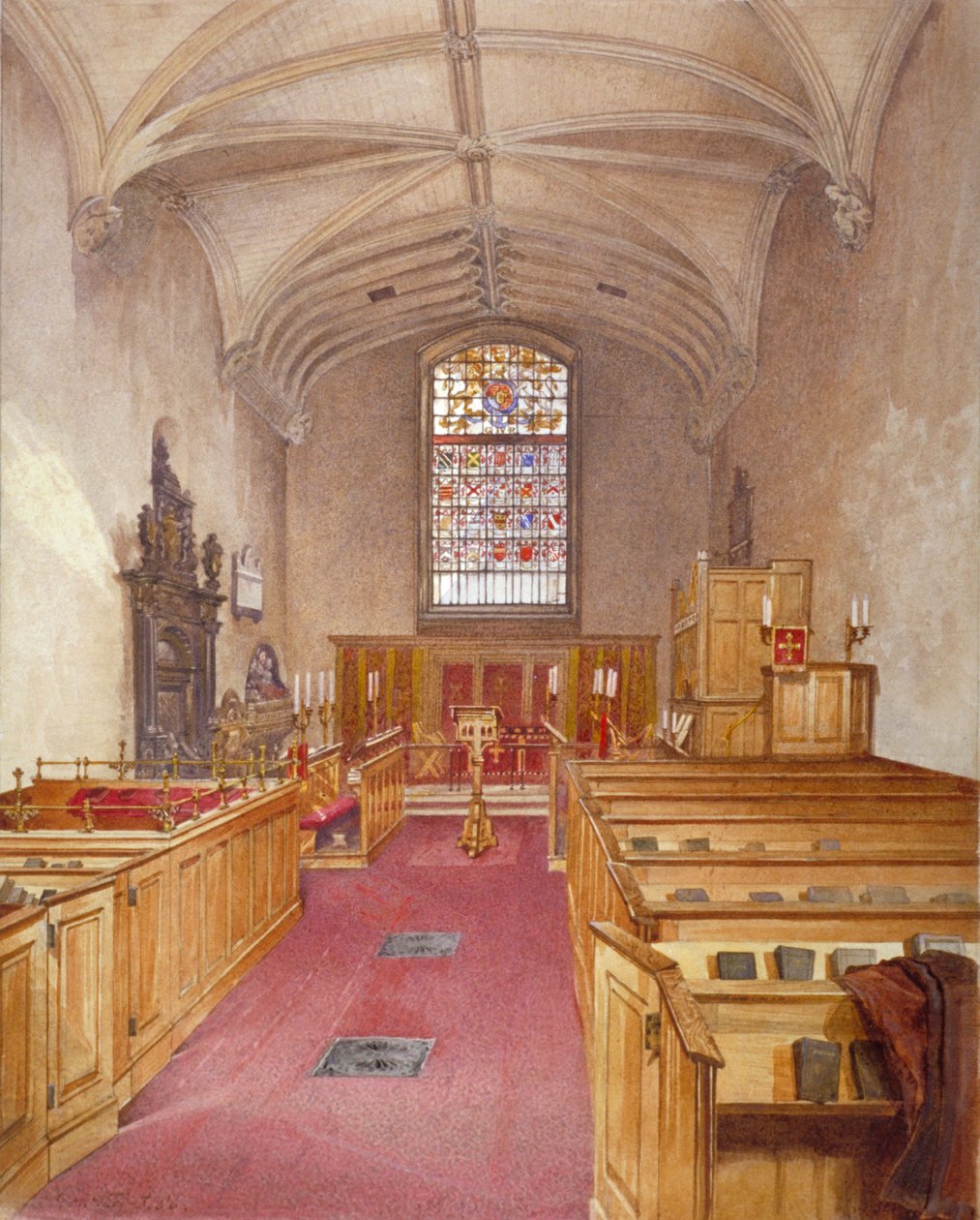 Rolls Chapel, Chancery Lane, London, 1886 av John Crowther