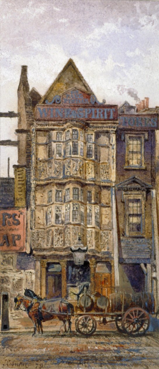 Sir Paul Pindars hus, Bishopsgate, City of London, 1879 av John Crowther