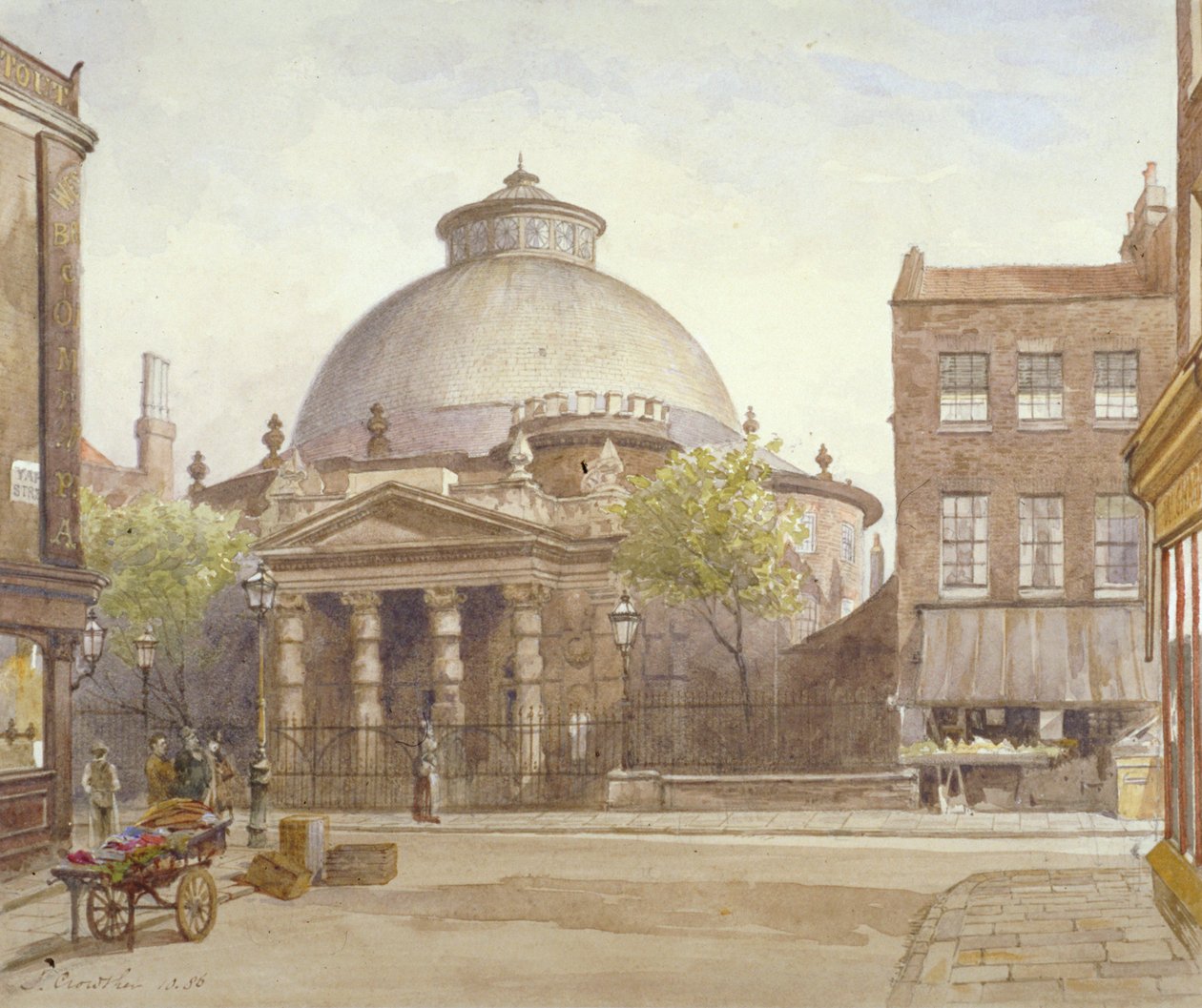 Spa Fields Chapel, Exmouth Street, Finsbury, London, 1886 av John Crowther
