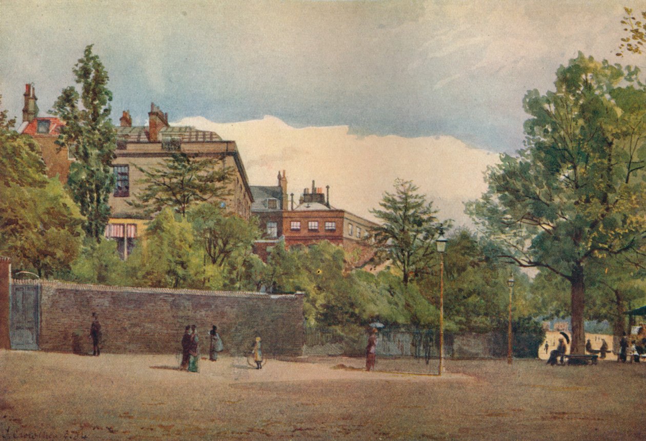 Spring Gardens from the Mall, Westminster, London, c1880 1926 av John Crowther