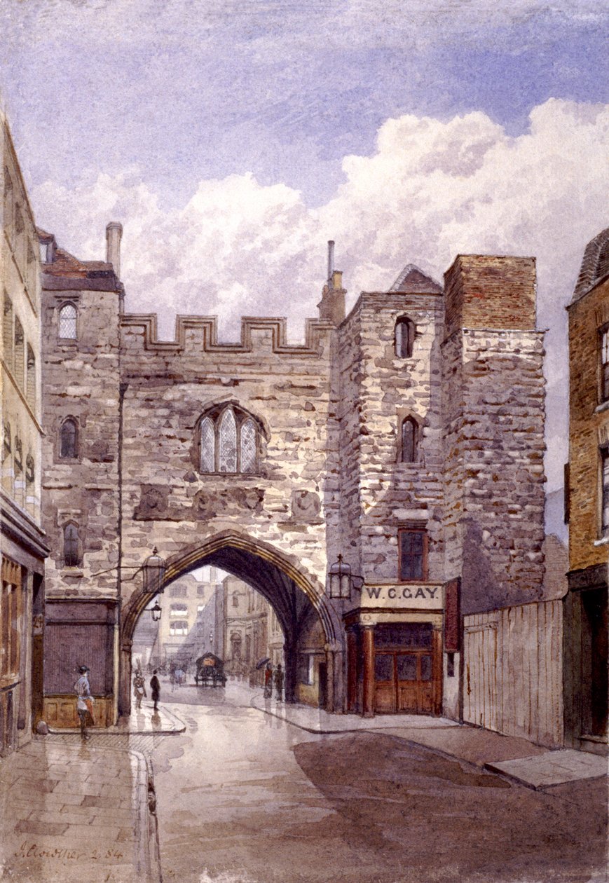 St John's Gate, Clerkenwell, London, 1884 av John Crowther