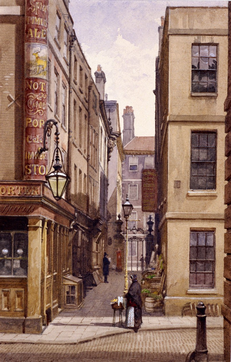 Stag Public House, Devereux Court, London, 1887 av John Crowther