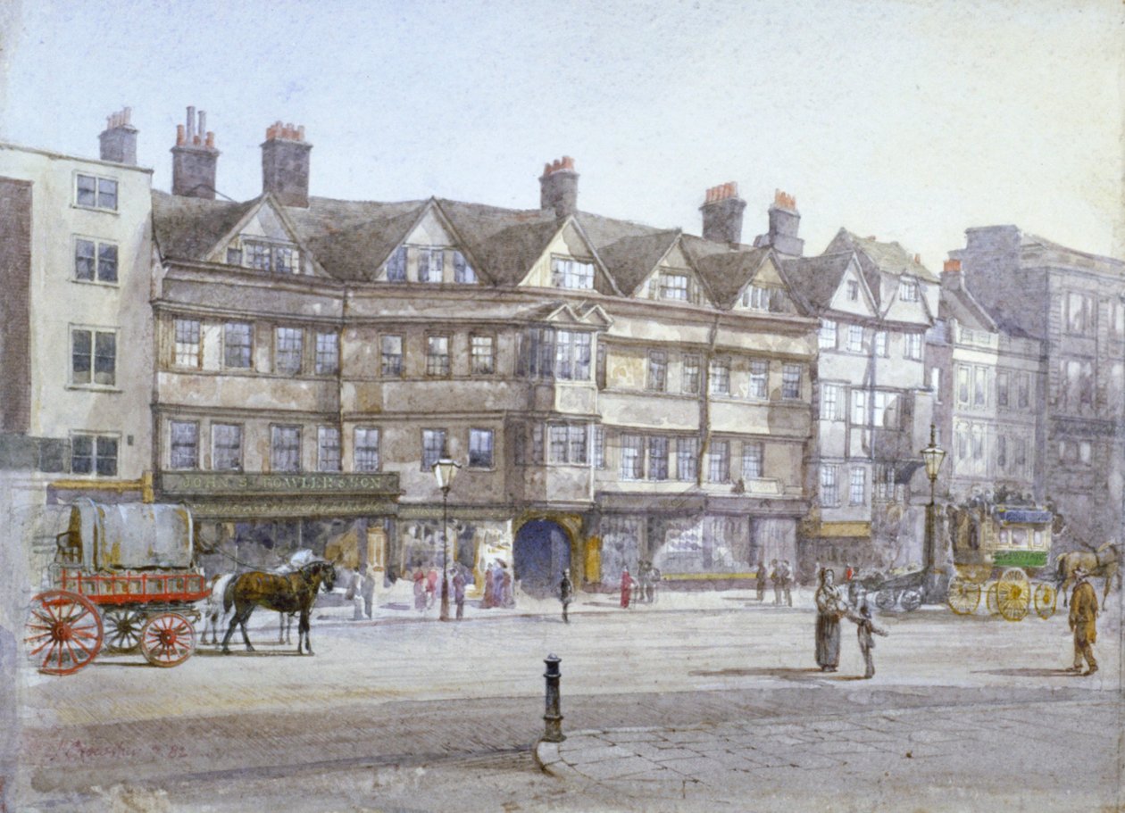 Staple Inn, London, 1882 av John Crowther