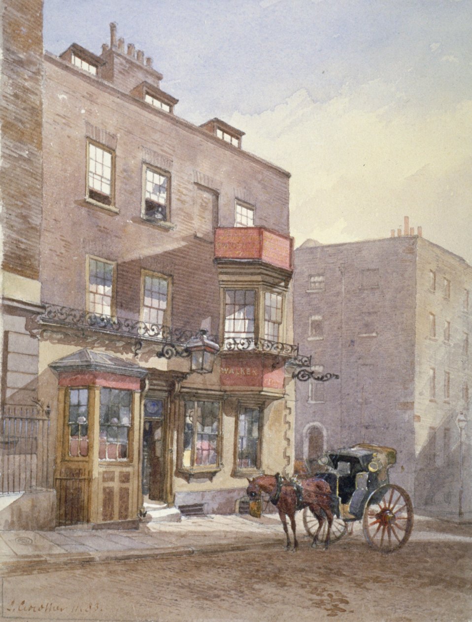 Cheshire Cheese Tavern, Surrey Street, Westminster, London, 1883 av John Crowther