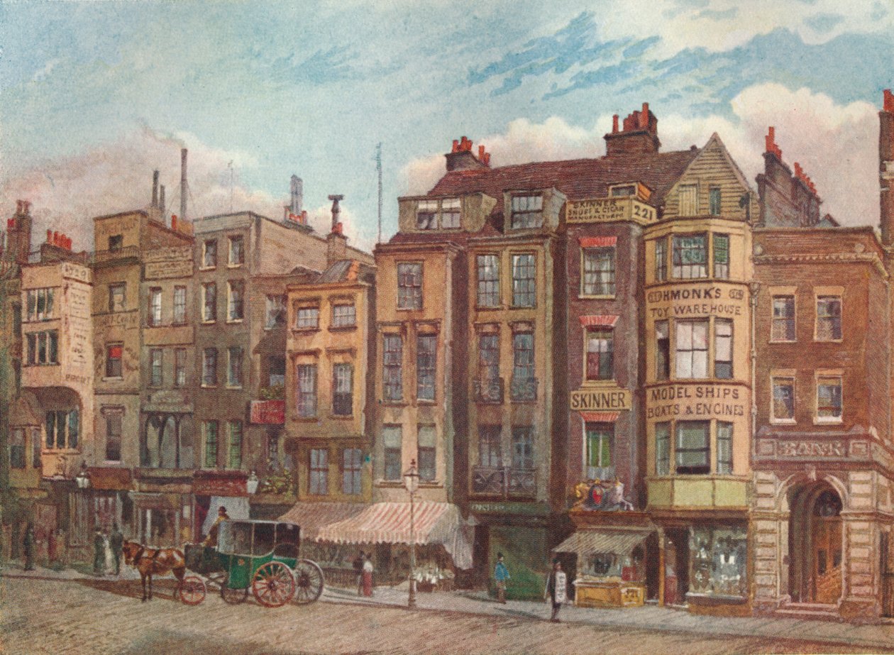 The Strand, Opposite The Law Courts, Westminster, London, 1881 1926. av John Crowther
