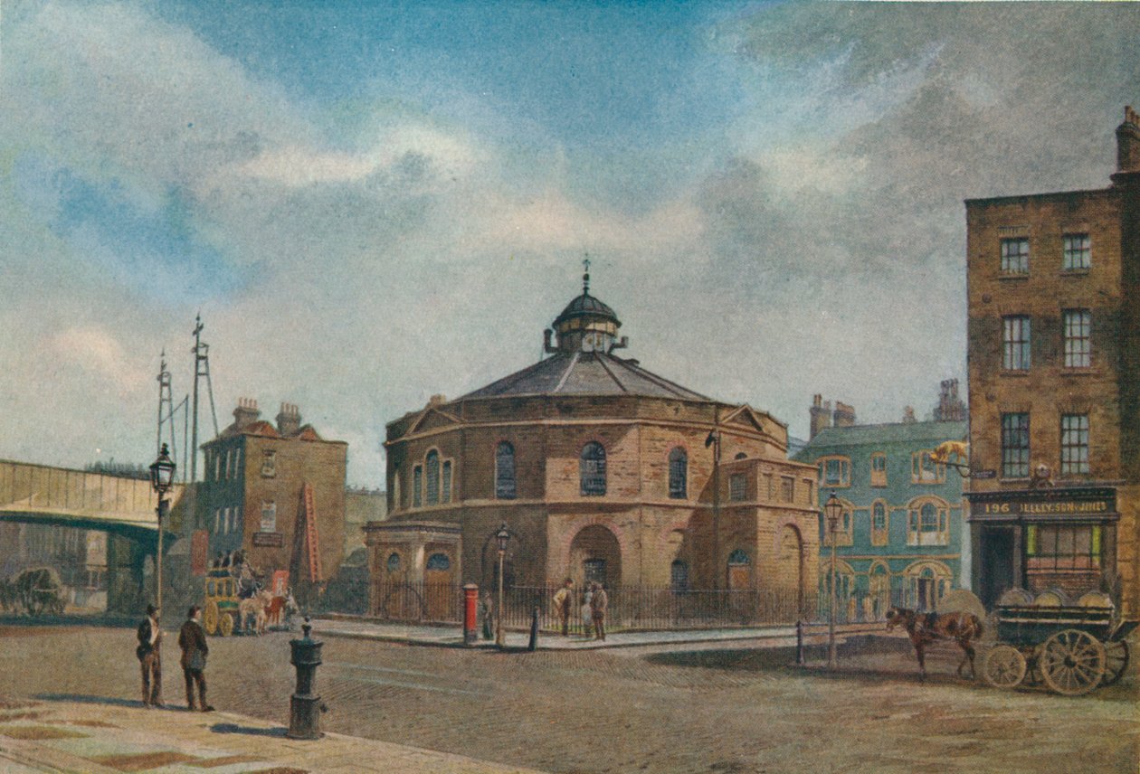 The Surrey Chapel, Blackfriars Road, nr. 196 Blackfriars Road, Southwark, London, 1881 1926 av John Crowther