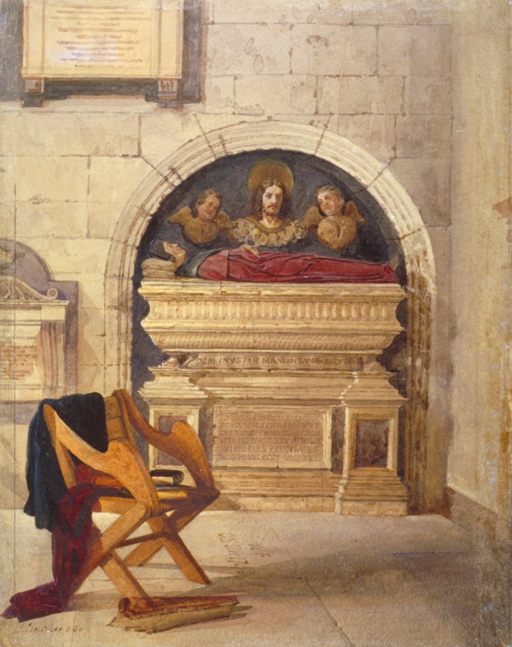 Graven til Dr John Yonge, Rolls Chapel, Chancery Lane, London, 1880 av John Crowther