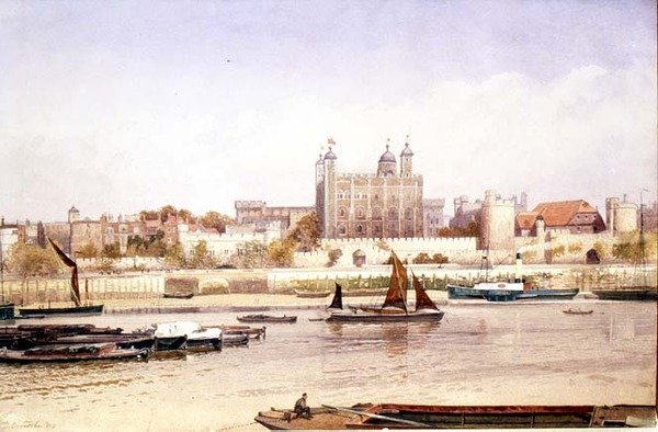 Tower of London fra Southbank av John Crowther