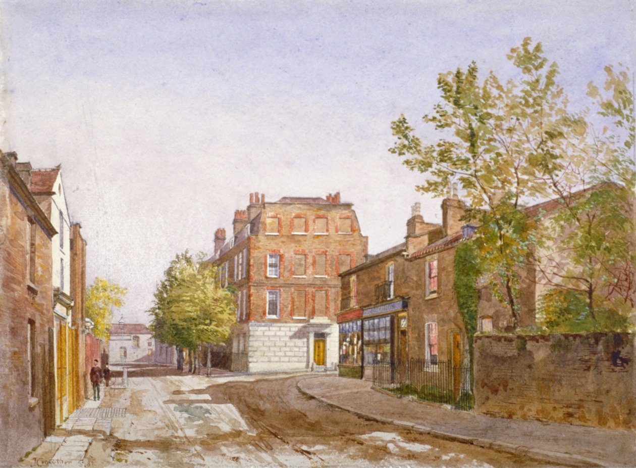 Utsikt over Mawson House, Chiswick Lane, Chiswick, London, 1882 av John Crowther
