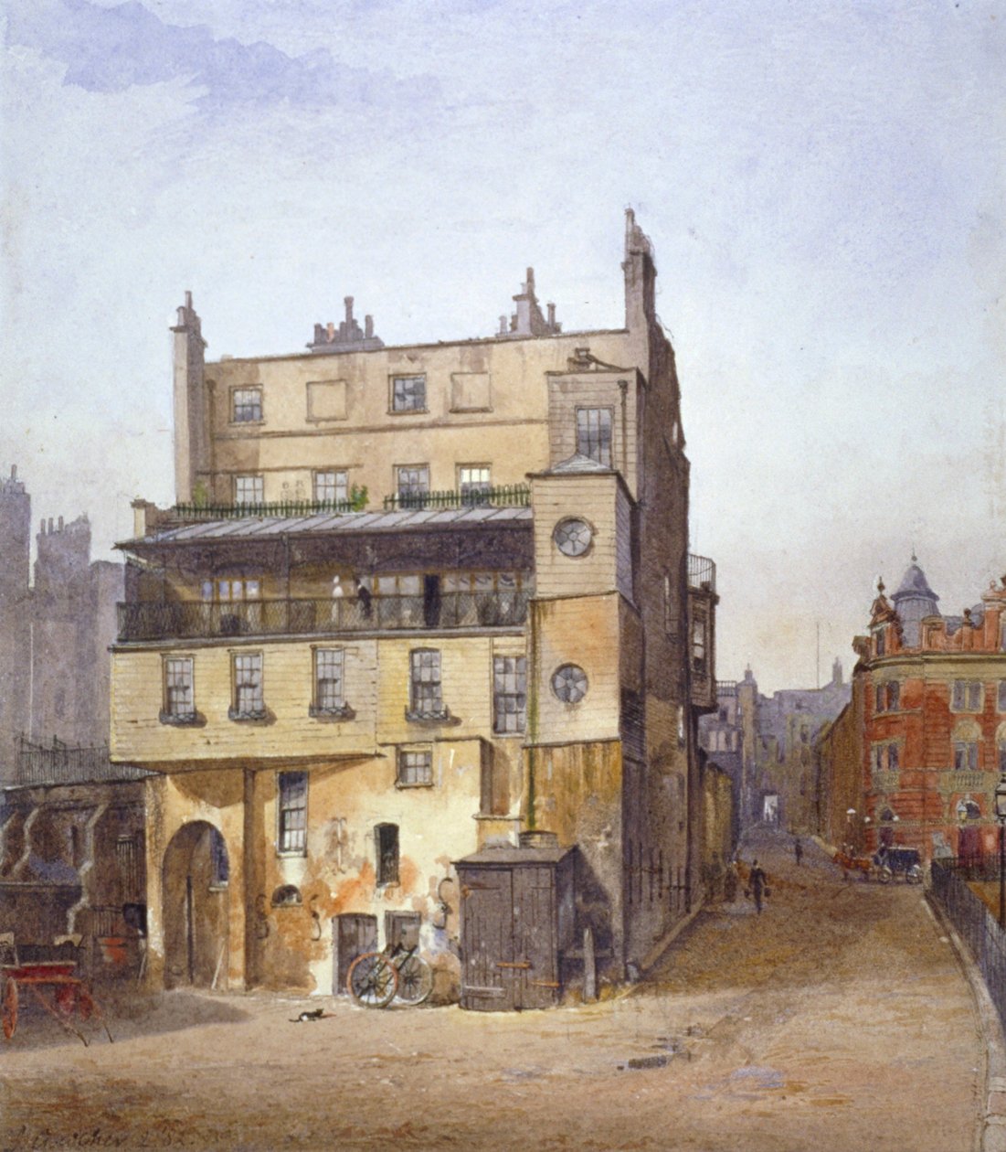 Utsikt over et hus, Cecil Street, Westminster, London, 1882 av John Crowther