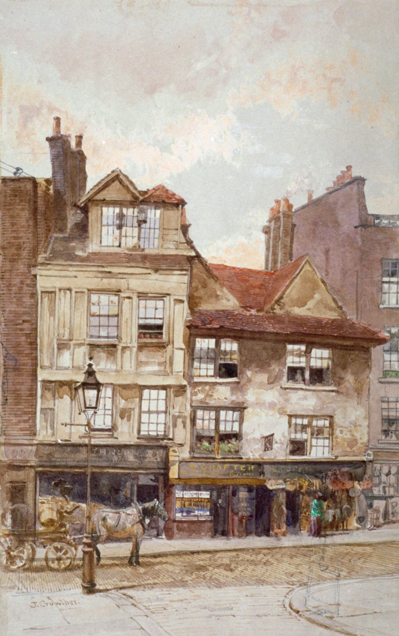 Utsikt over nr. 87-89 Drury Lane, Westminster, London, c1880 av John Crowther