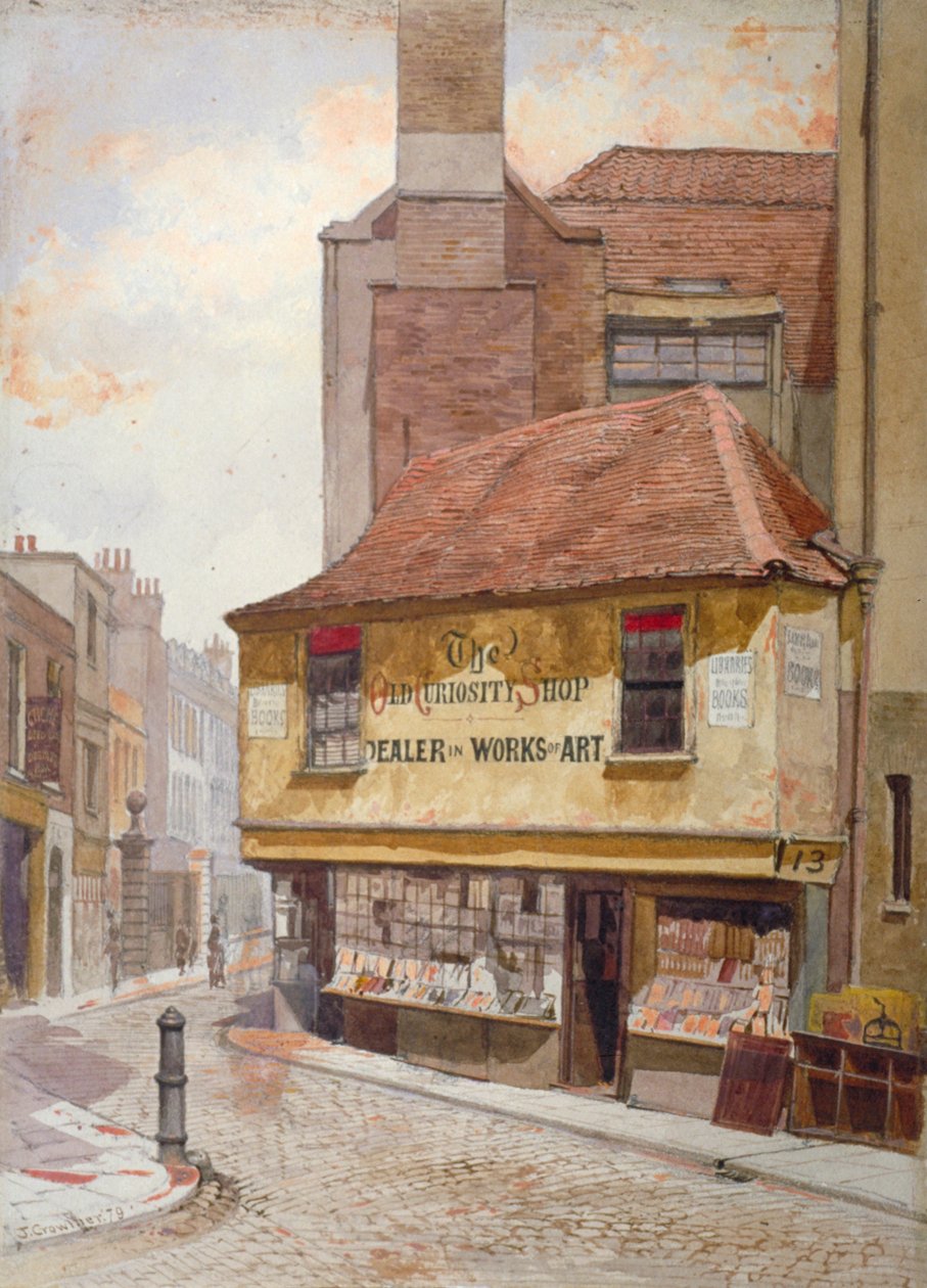 Utsikt over Old Curiosity Shop, Portsmouth Street, Westminster, London, 1879 av John Crowther