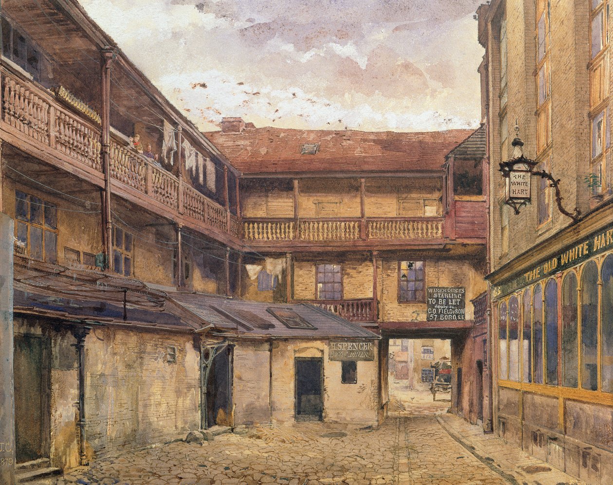 White Hart Inn, Southwark, 1879 av John Crowther